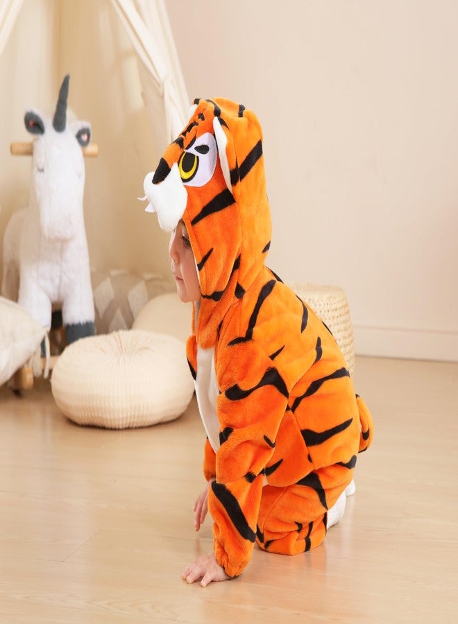 CuteOn Toddler Halloween Costume Onesie Cosplay Romper Christmas Infants Baby Costume Tiger 6-12 Months - Image 5